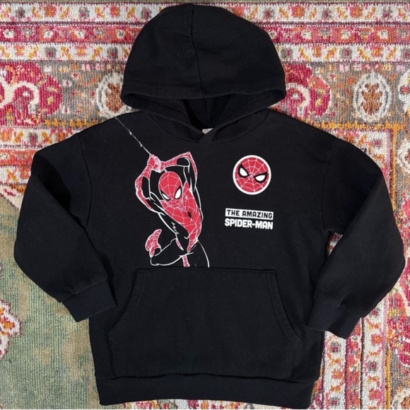 Boys Small SpiderMan Hoodie Gap Colorblock Zip Up Nike Windbreaker Jacket Bundle - Picture 2 of 7